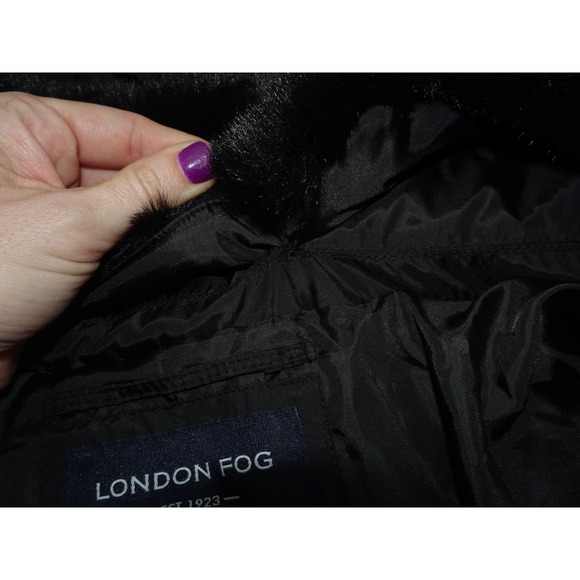 London Fog Women's Sz 3X Black Button Zipper Up Puffer Jacket No tags - Picture 9 of 11